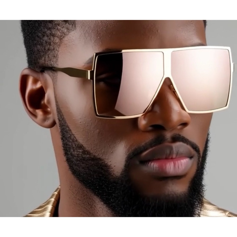 Super Oversized Sunglasses Luxury Men Glamour Male Festival Hip Hop street Party
